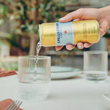 Drinking S.Pellegrino Essenza