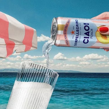 sanpellegrino ciao au campaign landing pouring