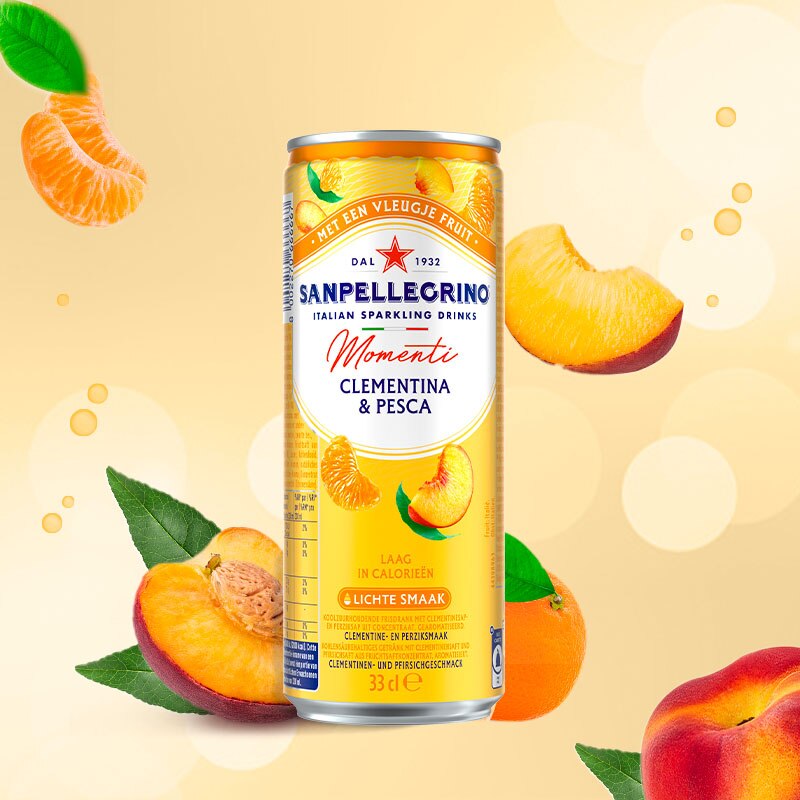 Momenti Clementina e Pesca can 330 ml main image be nl