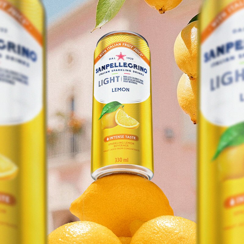 sanpellegrino lemonade Light can main image