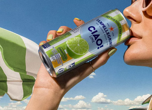 sanpellegrino ciao landing page lime sipping NL