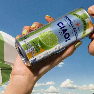 sanpellegrino ciao landing page lime sipping FR