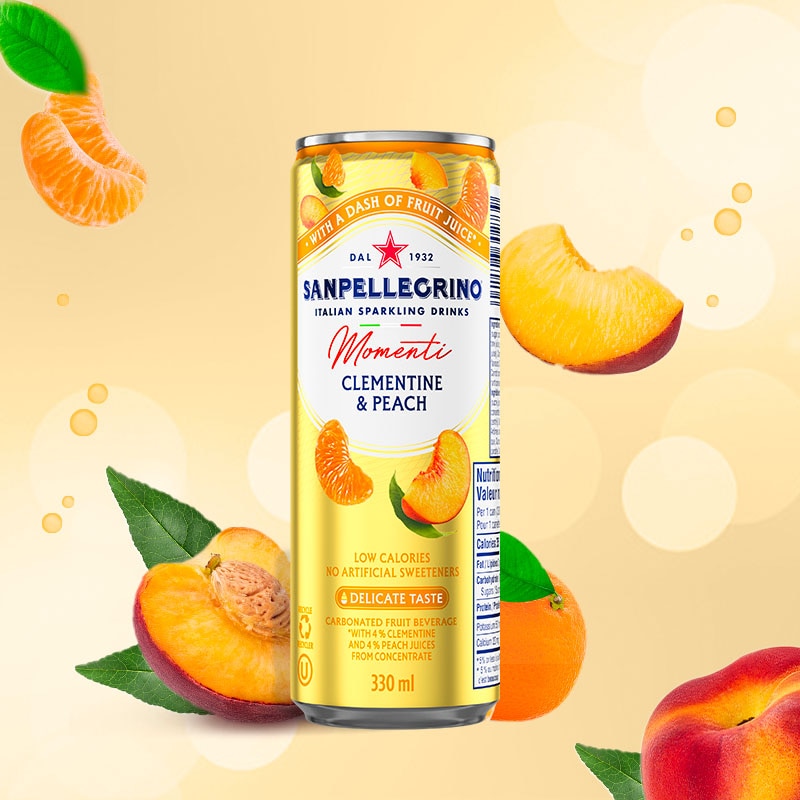 momenti clementine peach can 33 cl main image
