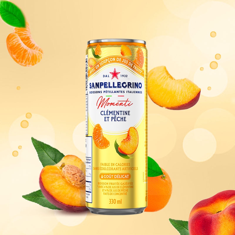 momenti clementine peche canette 33 cl main image