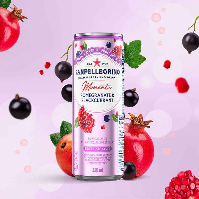momenti pomegranate blackcurrant can 33 cl main image