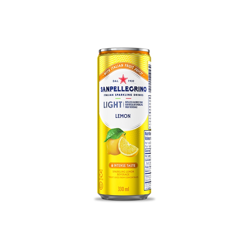 sanpellegrino lemonade Light can gallery