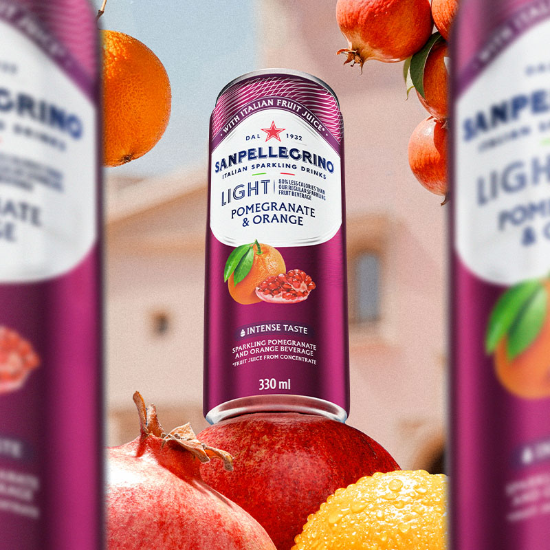 sanpellegrino pomegranate orange Light can main image
