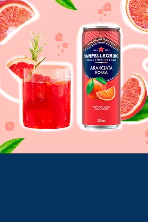 rossa fizz cocktail avec sanpellegrino aranciata rossa