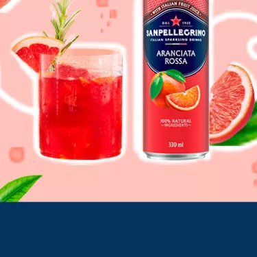 rossa fizz cocktail avec sanpellegrino aranciata rossa