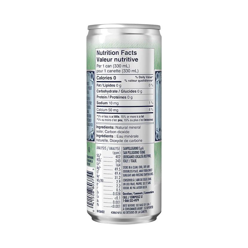 S.Pellegrino Water 330 ml Sleek Can | Sanpellegrino