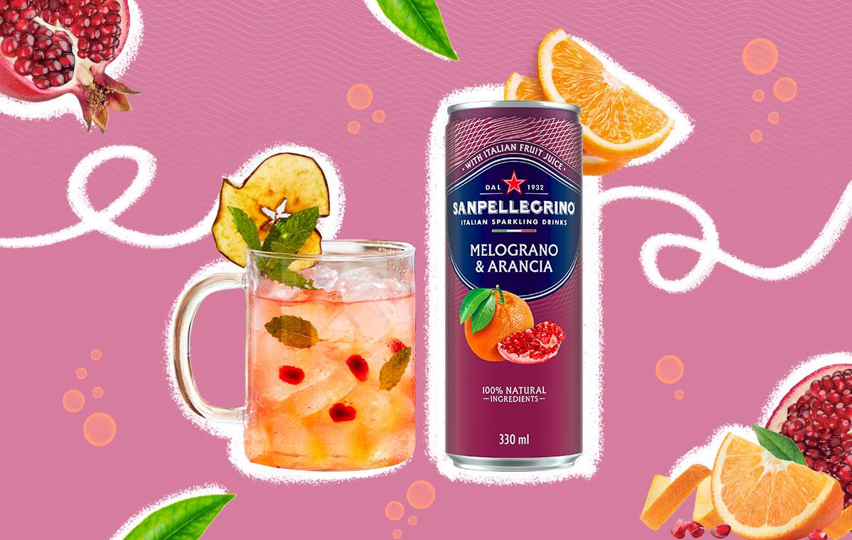 Cocktail avec Melograno Arancia Sanpellegrino thumb