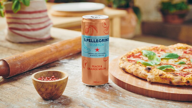 S.Pellegrino Essenza, saveur Pêche et Melon Orange