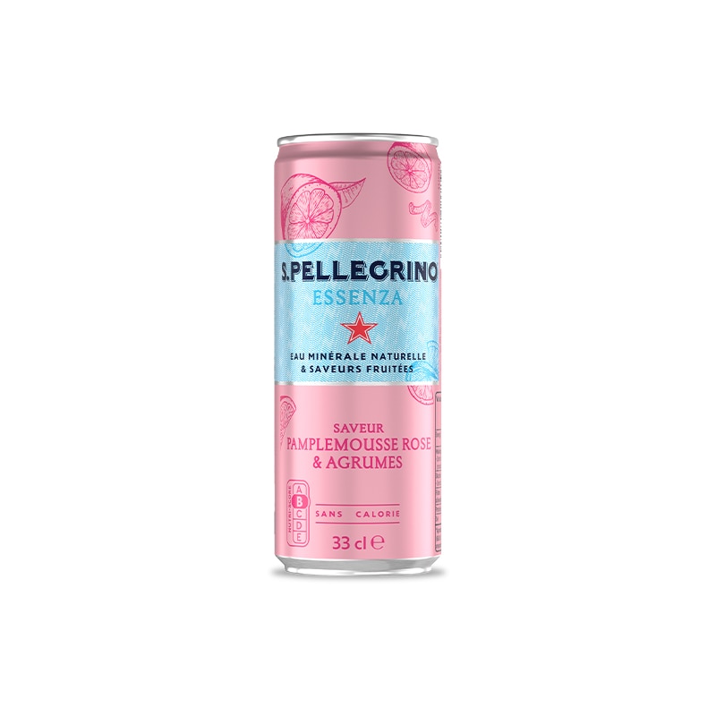S.Pellegrino Essenza, saveur Pamplemousse Rose et Agrumes