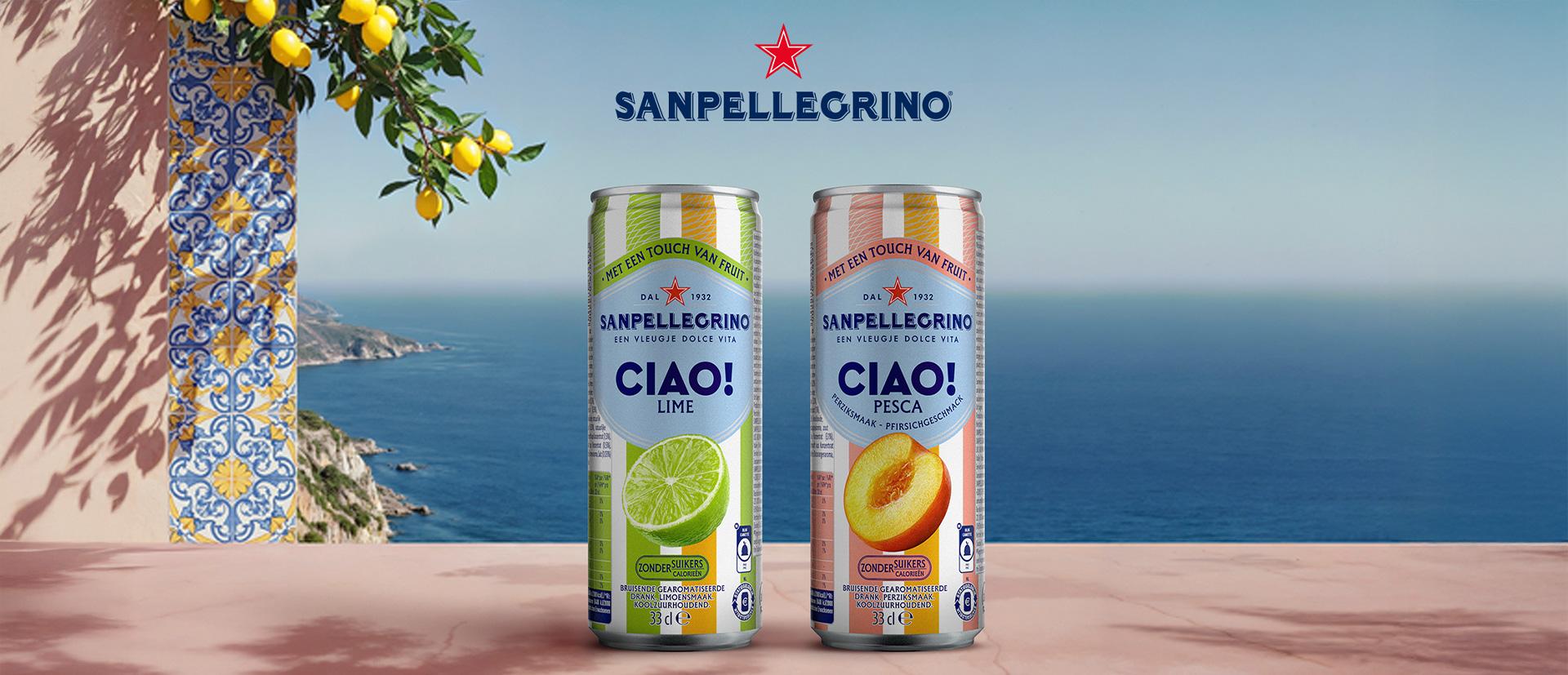 Sanpellegrino CIAO! Aromatisiertes kohlensäurehaltiges Getränk