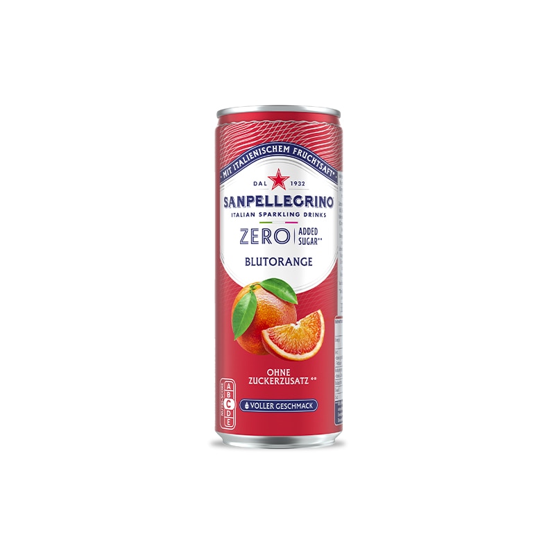 sanpellegrino zero blutorange dose