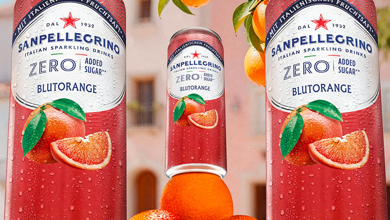 Sanpellegrino Zero added sugar Blutorange dose - thumb