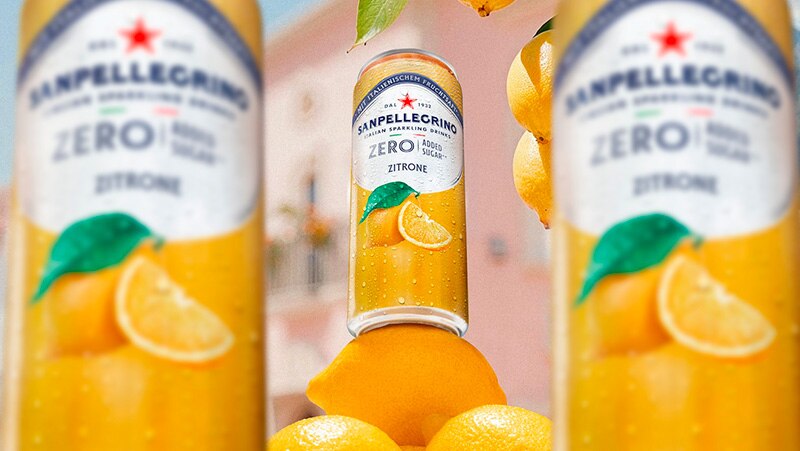 Sanpellegrino Zero added sugar Zitrone dose - thumb