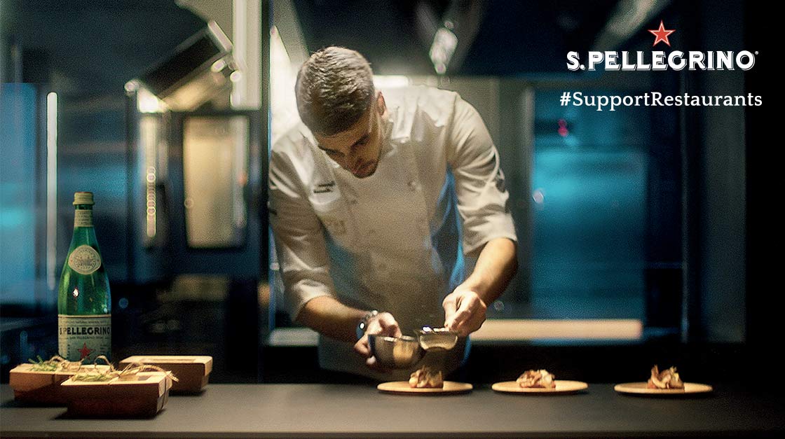 S.Pellegrino unterstützt mit #SupportRestaurants Restaurants, Köche und Köchinnen.