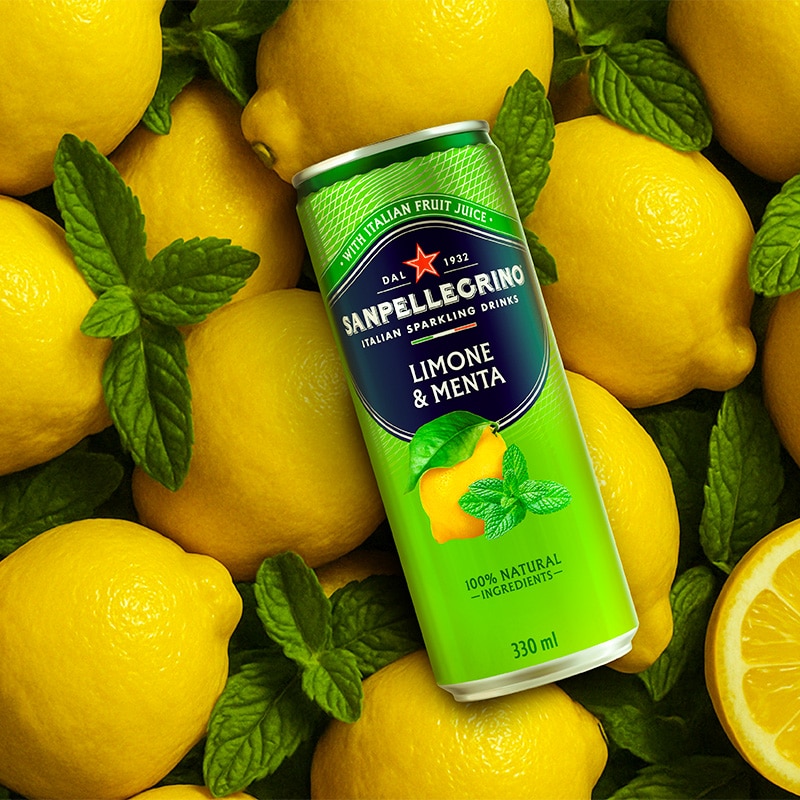 sanpellegrino limone menta can