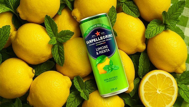 sanpellegrino limone menta can