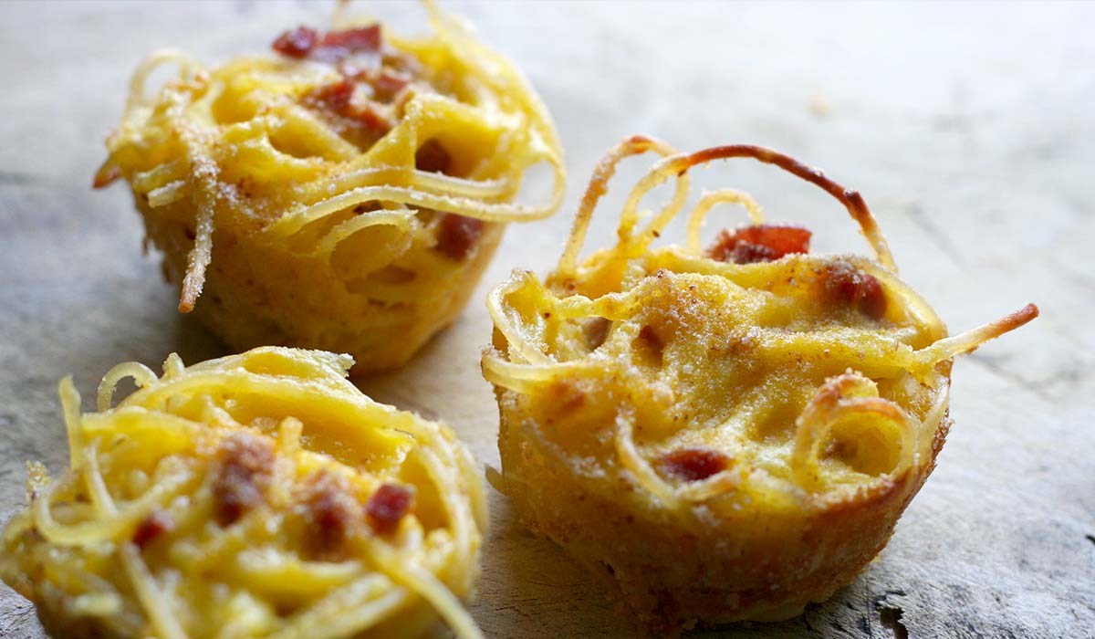 Tortilla italiana de pasta