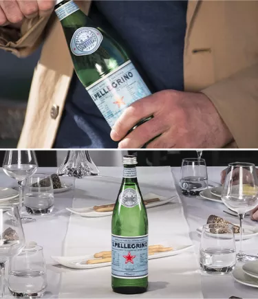Agua con gas S.Pellegrino