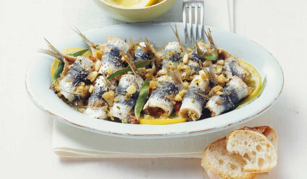 Sardinas "beccafico"