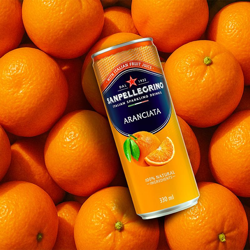 sanpellegrino aranciata can