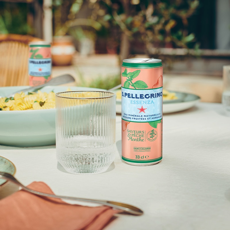 S.Pellegrino Essenza, saveur Pêche et Menthe