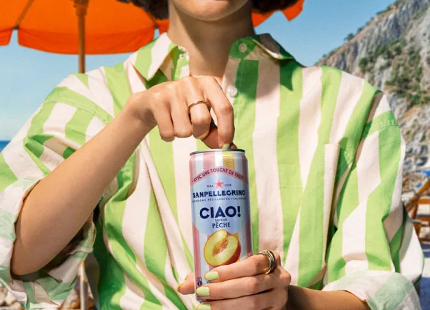 Grid system image Peach