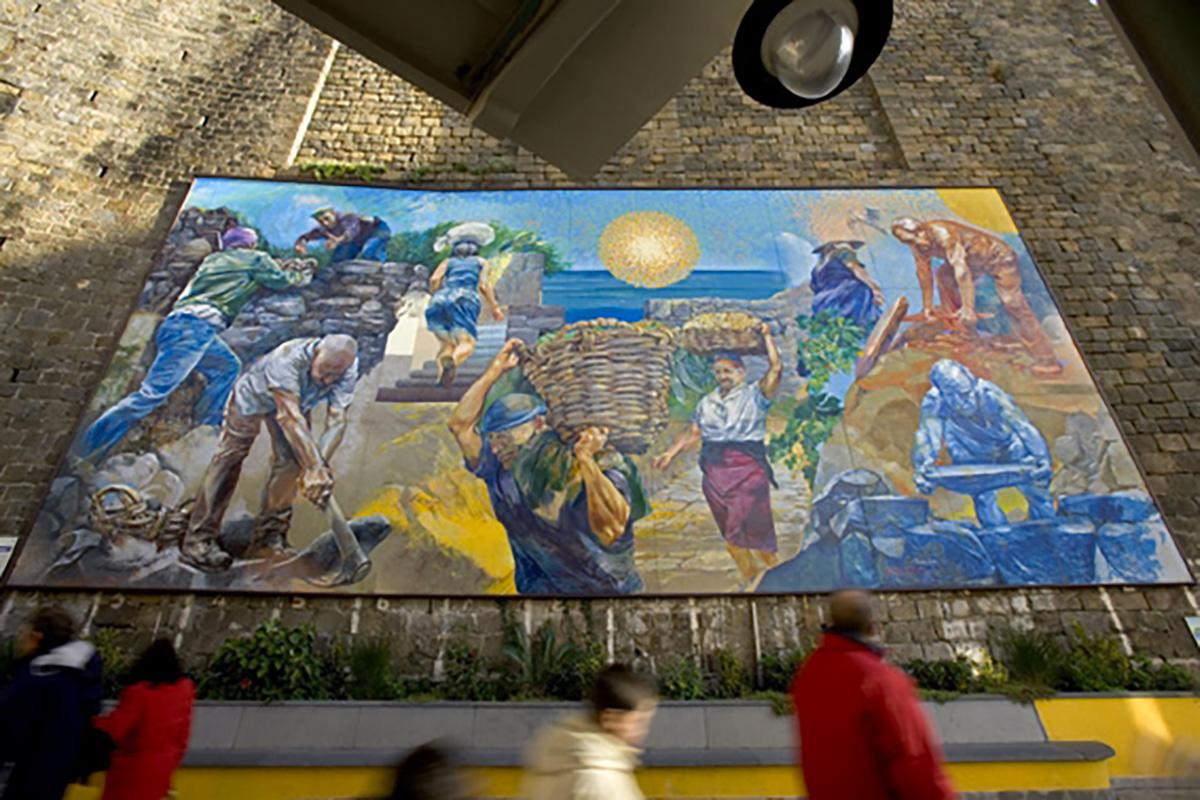 Viaggio di una fotografia, murales delle cinque terre