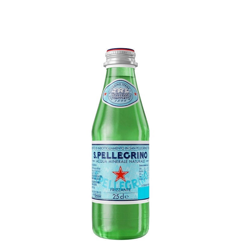 sanpellegrino italia water glass 25 cl front
