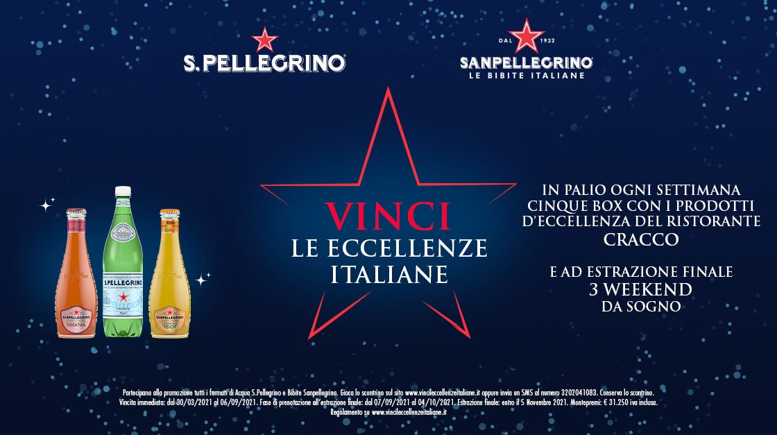 Con S.Pellegrino vinci le eccellenze italiane: il concorso