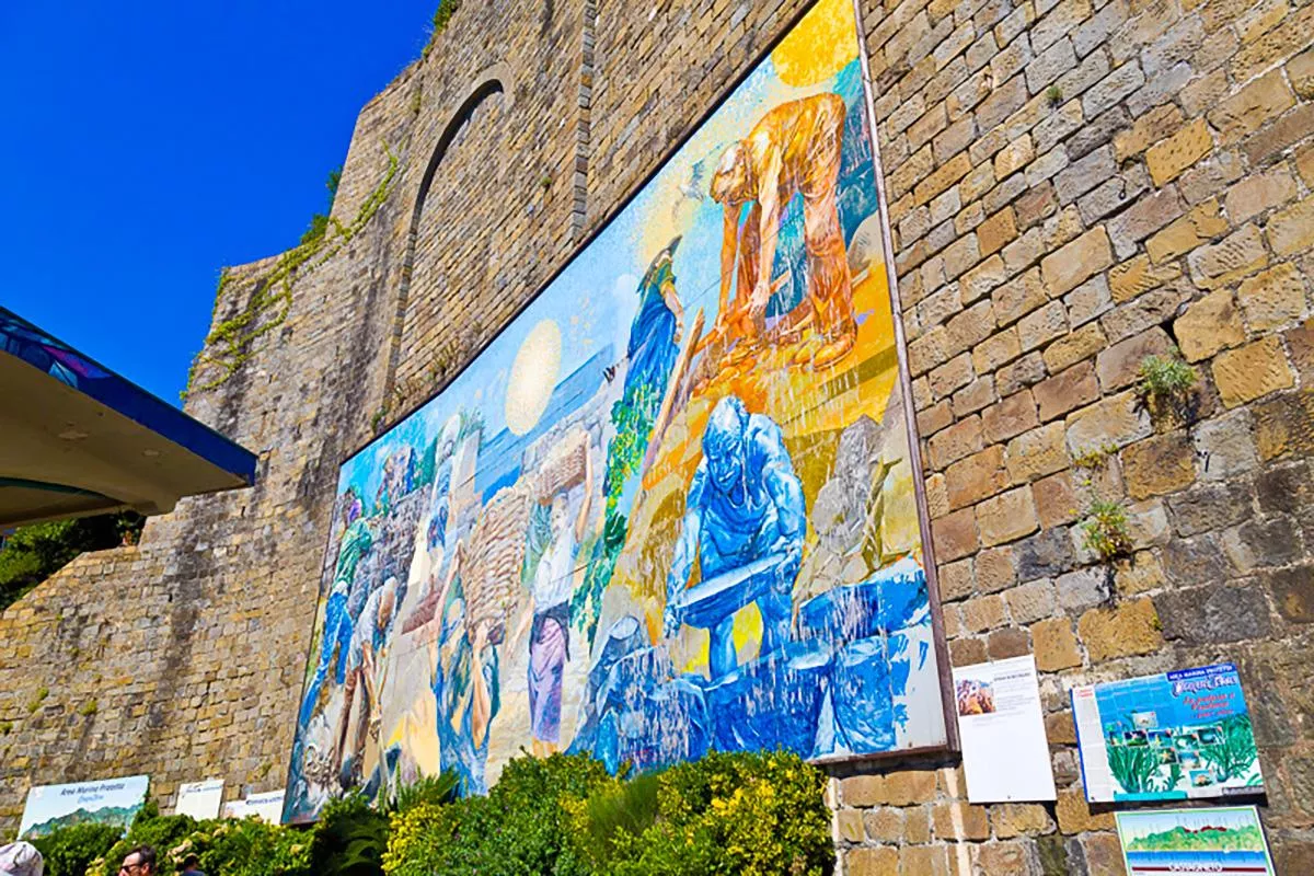 Viaggio di una fotografia, murales delle cinque terre