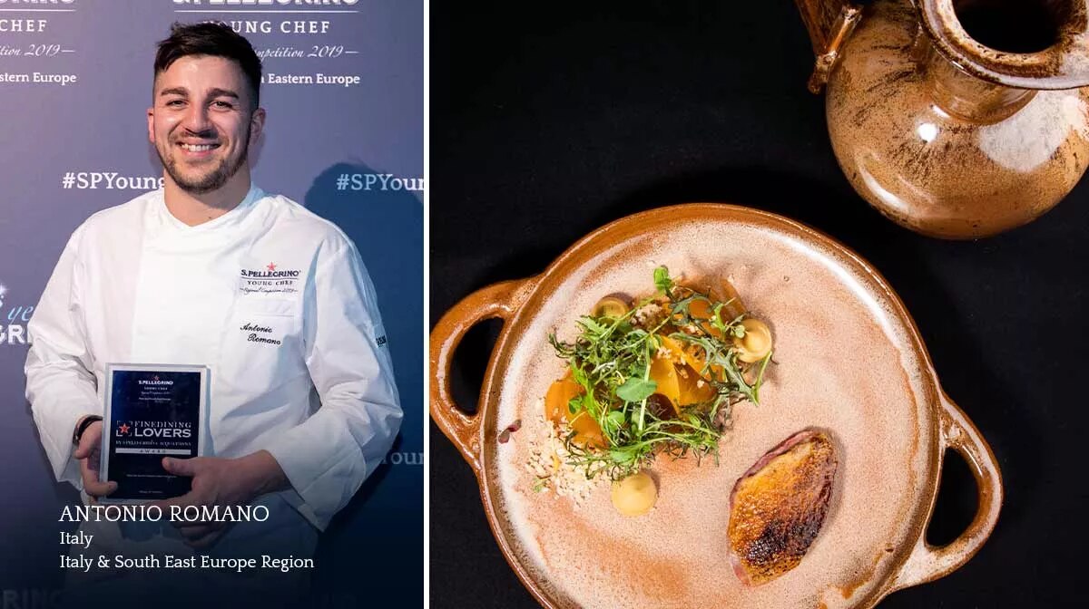 Chef Antonio Romano e il suo Signature Dish Roma Locuta