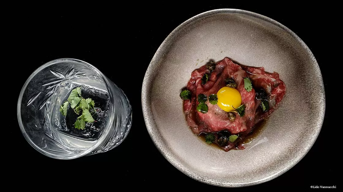 I piatti preparati dagli chef Yasuhiro Fujio e Lorenzo Cogo