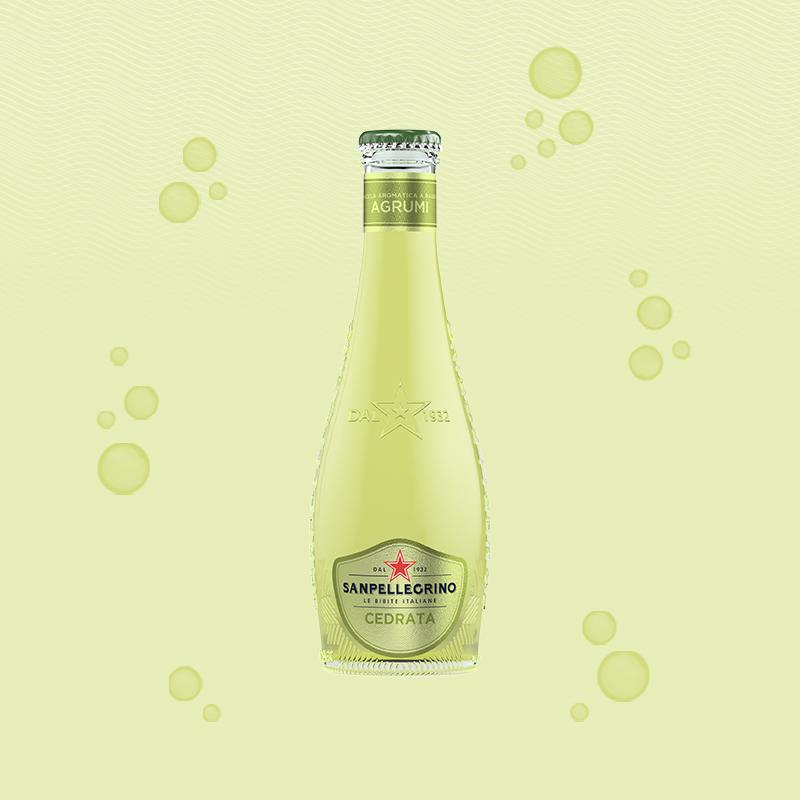 Sanpellegrino Cedrata glass