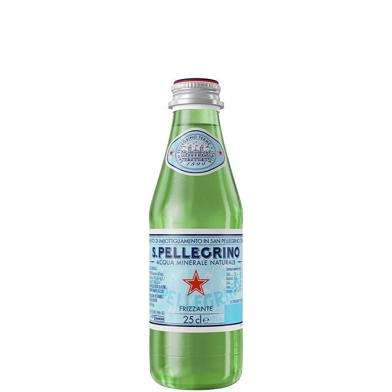 sanpellegrino italia water glass 25 cl front