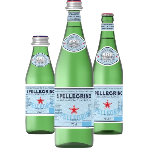 Formati di bottiglie in vetro S.Pellegrino