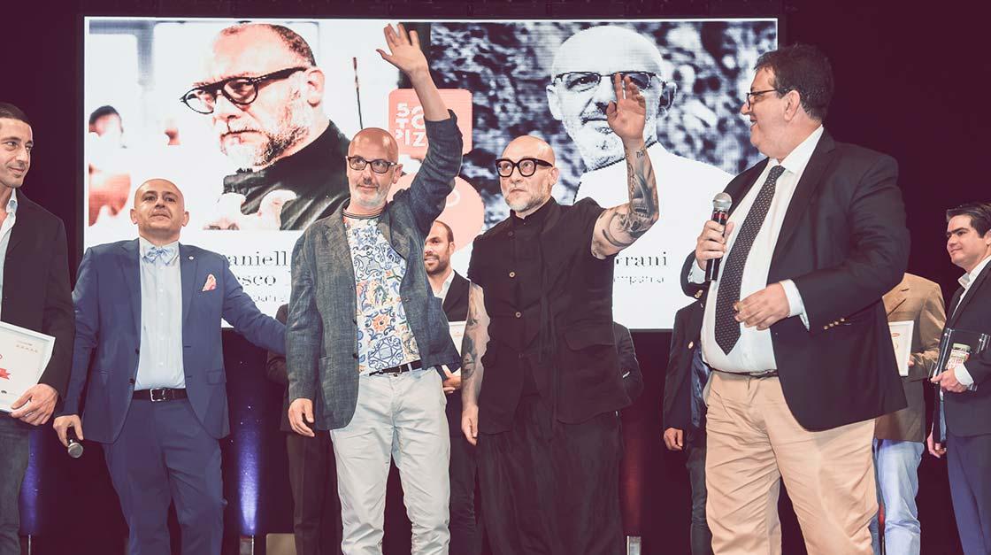 Franco Pepe e Francesco Martucci,  vincitori di 50 Top Pizza 2019