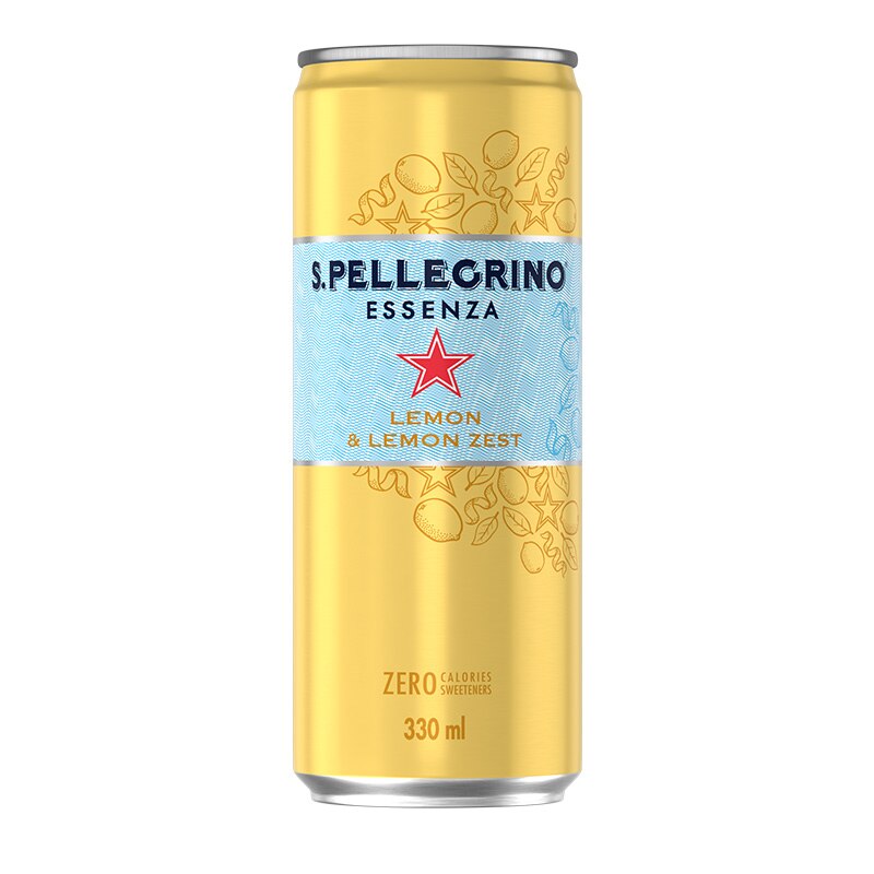 S.Pellegrino Essenza Lemon can front