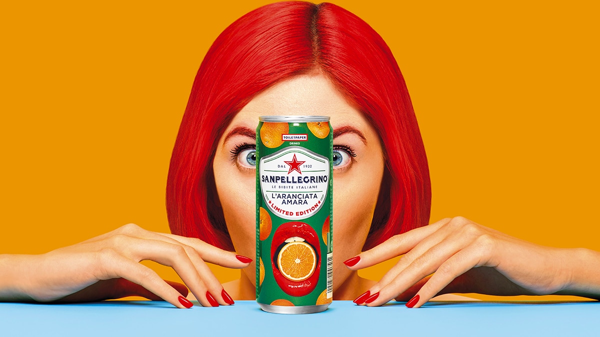 Sanpellegrino partners with TOILETPAPER for a Limited Edition Cans