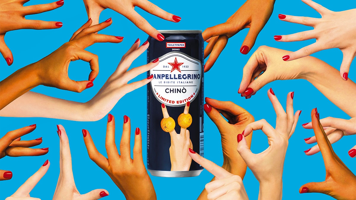 Sanpellegrino partners with TOILETPAPER for a Limited Edition Cans