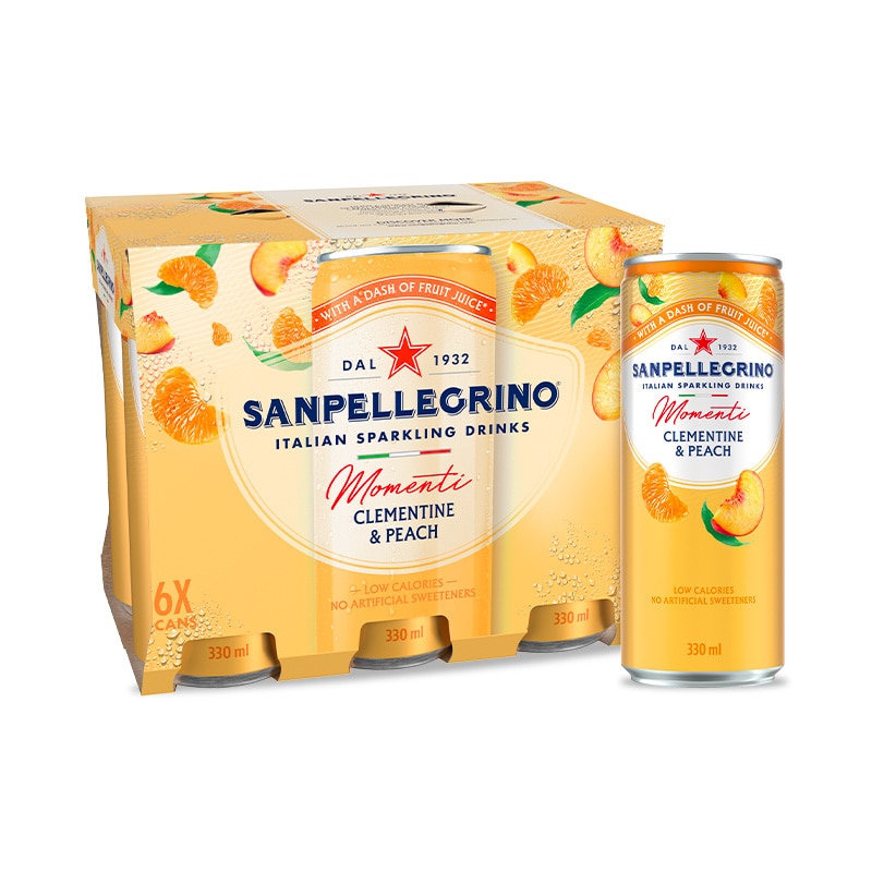 momenti clementine peach can 6 pack