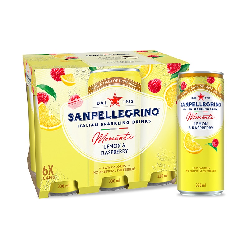 momenti lemon raspberry can 6 pack