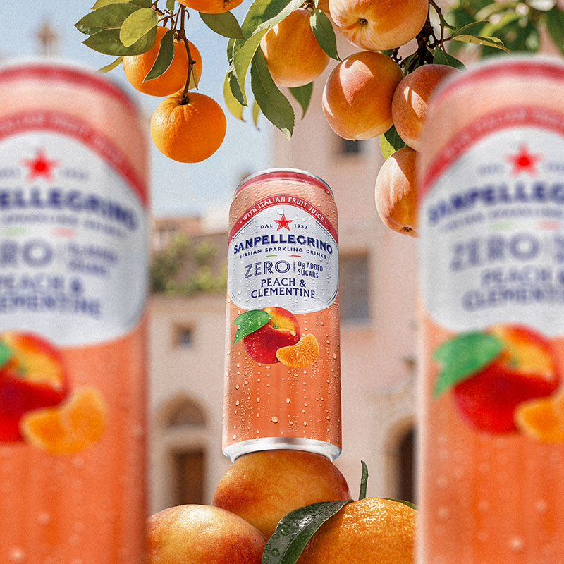 sanpellegrino peach clementine zero can main image