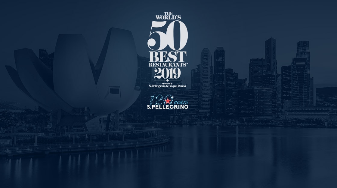 Skyline Of A City With The Logo Of The Event