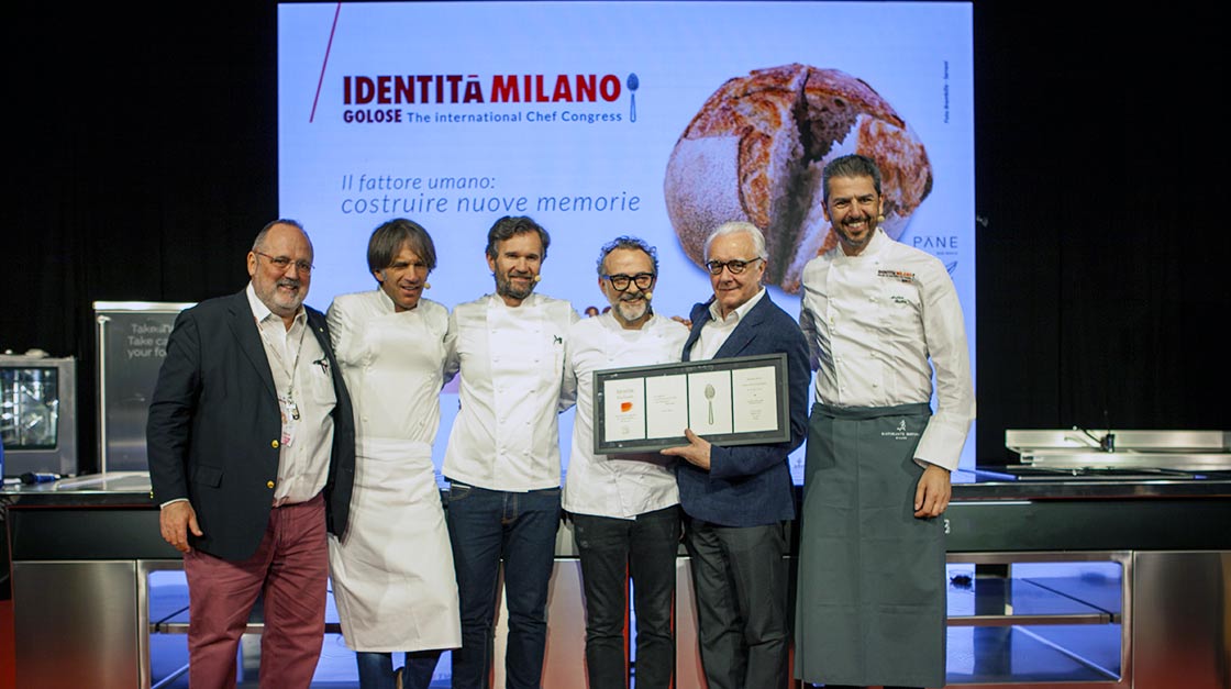 The tribute to Alain Ducasse at Identità Golose 2019
