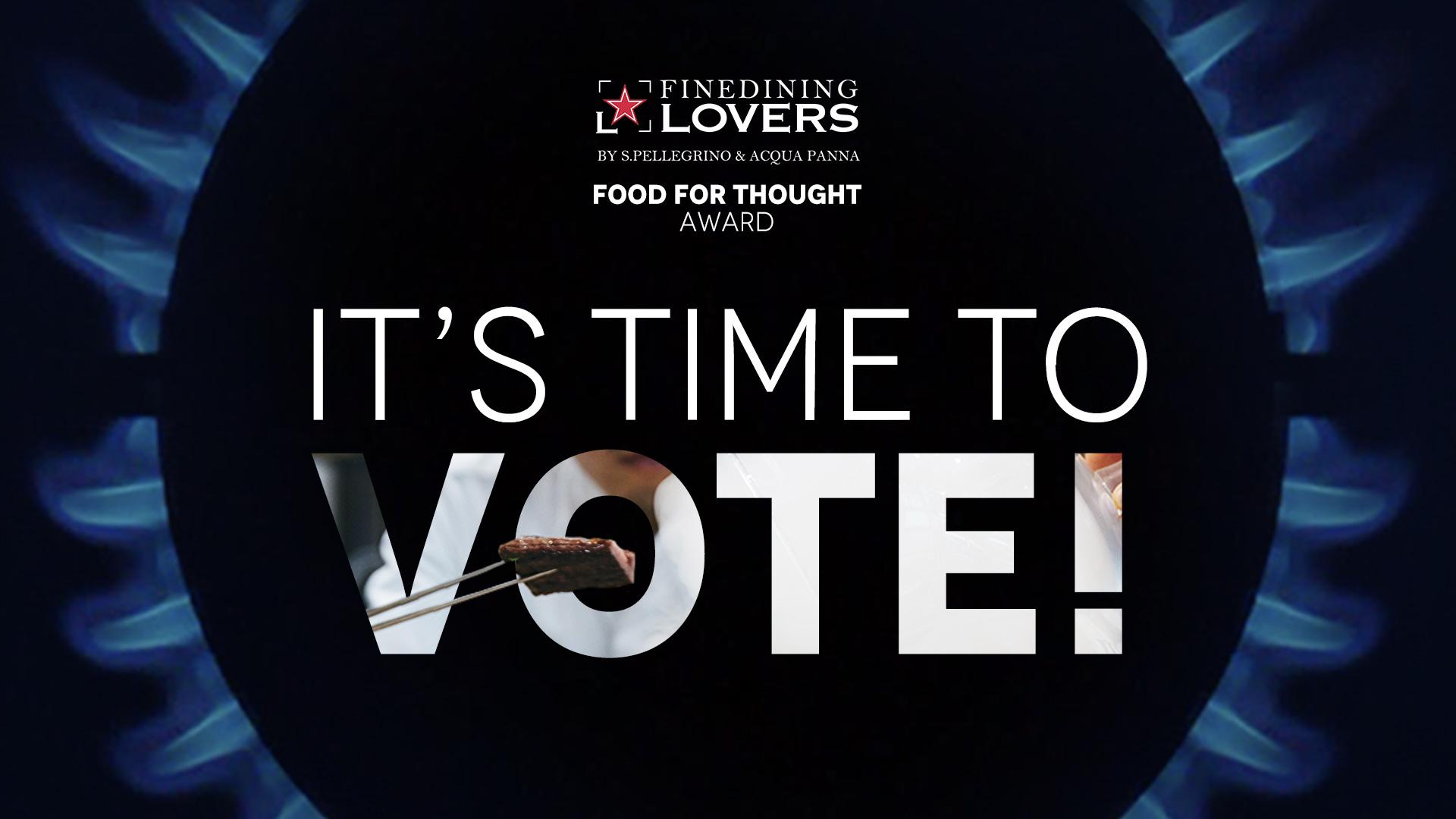 SPYCA_VOTING_FDL_1080X1920.jpg Detail of the FDL S.Pellegrino and Acqua Panna Food For Thought Award banner