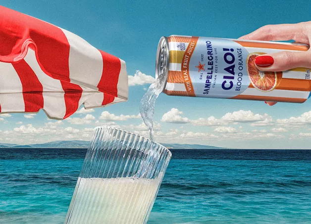 sanpellegrino ciao campaign landing pouring